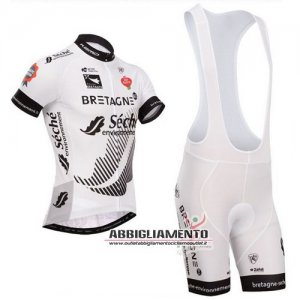 Abbigliamento Bretagne Séché2015 Manica Corta E Pantaloncino Con Bretelle Bianco